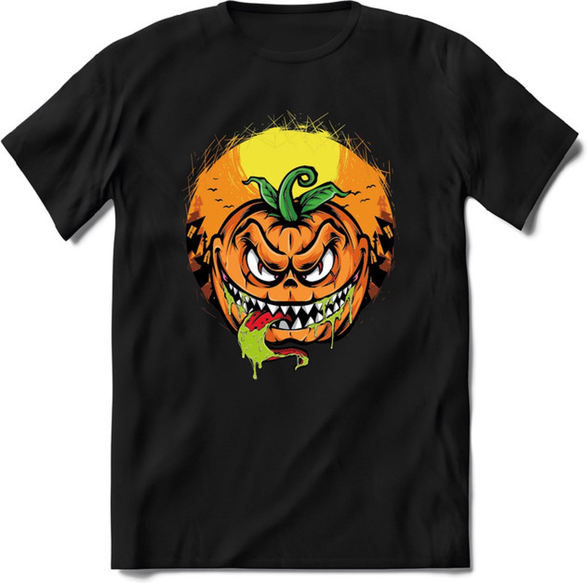 Halloween T-Shirt | Horror  Kleding Heren / Dames | Weerwolf , Monster , Vleermuis en Pompoen  Shirt |